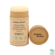 Charger l'image dans la galerie, Crème Solaire Minérale Solide Spf50 À L’huile De Karanja - Version 3 Sans Parfum Dès La Naissance