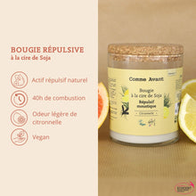 Charger l'image dans la galerie, arguments bougie répulsive à la cire de soja comme avant