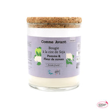 Charger l'image dans la galerie, Bougie à la cire de soja - Version 1 Exode fruité - Pomme & Fleur de sureau - 190g (durée ≈40h) Bougie à la cire de soja