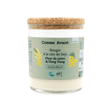 Charger l'image dans la galerie, Bougie à la cire de soja - Version 1 Evasion fleurie - Fleur de coton & Ylang ylang - 190g (durée ≈40h) Bougie à la