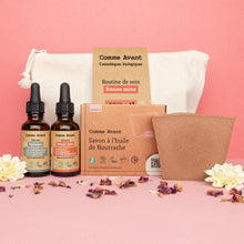 Charger l'image dans la galerie, Coffret de routine de soin bonne mine composé de trois produits fabriqués près de Marseille