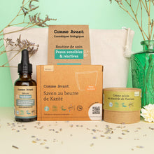 Charger l'image dans la galerie, Coffret de soin spécial pour les peaux sensibles et réactives Comme Avant