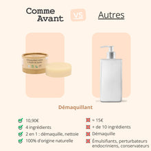 Charger l'image dans la galerie, concurrent démaquillant solide à l'huile de jojoba comme avant