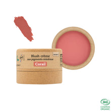 Charger l'image dans la galerie, Blush crème aux pigments minéraux - Version 1 1 pot - 10g / Corail Blush crème