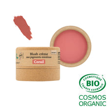 Charger l'image dans la galerie, Blush crème aux pigments minéraux - Version 1 1 pot - 10g / Corail Blush crème