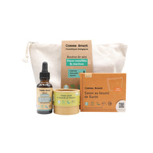 Charger l'image dans la galerie, Routine de soin pour les peaux sensibles et réactives composée de 3 produits certifiés biologique