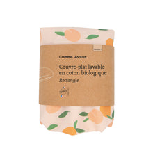 Charger l'image dans la galerie, Couvre-plat lavable en coton - Version 1 Rectangle / Abricot Couvre-plat lavable en coton