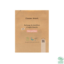 Charger l'image dans la galerie, Dentifrice en pâte à l’argile blanche - Version 2 1 recharge de dentifrice - 180ml Dentifrice en pâte à l’argile blanche