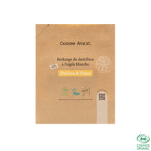 Charger l'image dans la galerie, Dentifrice en pâte au charbon végétal et citron - Version 2 1 recharge de dentifrice - 180ml Dentifrice en pâte au