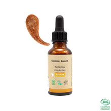 Charger l'image dans la galerie, Paillettes minérales comme avant teinte bronze