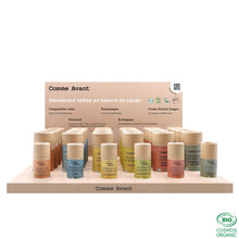 Charger l'image dans la galerie, Présentoir de déodorants + testeurs Déodorant Naturel solide Géranium Bourbon & Menthe poivrée