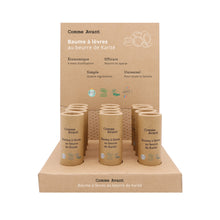 Charger l'image dans la galerie, Présentoir De 12 Baumes À Lèvres Au Beurre Karité Baume
