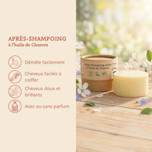 Charger l'image dans la galerie, Après-shampoing solide à l'huile de Chanvre - Brut sans parfum - Version 3
