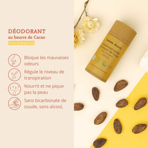 Arguments déodorant citron et bergamote comme avant
