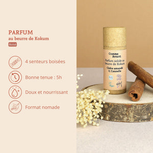 argument parfum solide boisé comme avant