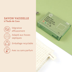Arguments savon vaisselle à l'huile de coco comme avant