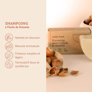 Arguments shampoing noisette comme avant