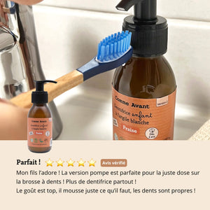 Avis client dentifrice fraise comme avant