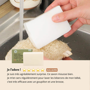 avis client savon vaisselle à l'huile de coco comme avant