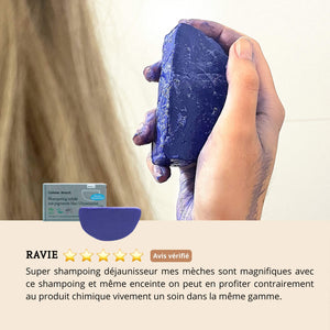 Avis client shampoing bleu comme avant