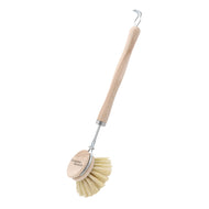 Brosse à vaisselle rechargeable en bois de hêtre Brosse à vaisselle complète Brosse à vaisselle