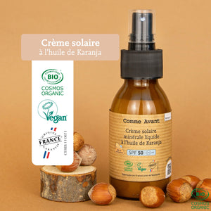 labels crème solaire spf50 liquide comme avant