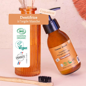 Labels dentifrice coquelicot comme avant