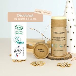 Labels déodorant sans parfum comme avant