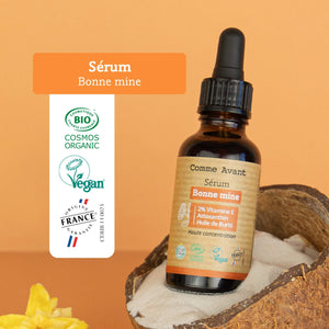 Labels sérum bonne mine comme avant