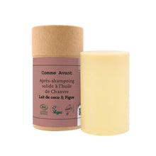 Charger l'image dans la galerie, Après-shampoing solide à l'huile de Chanvre - Parfum figue &amp; lait de coco - Version 3
