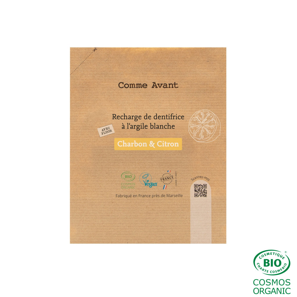 Dentifrice en pâte au charbon végétal et citron - Version 2