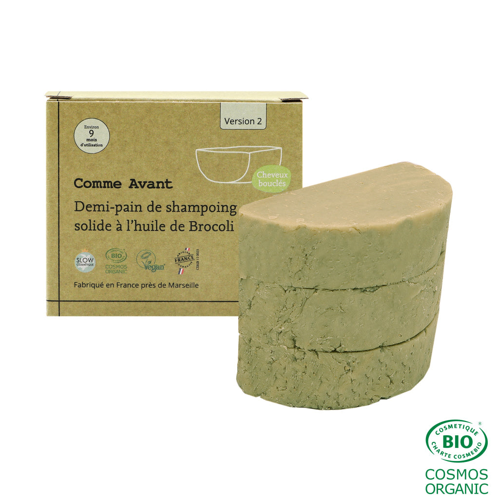 Shampoing Solide À L’huile De Brocoli (Cheveux Abîmes/Bouclés) - Version 2 Demi - Pain